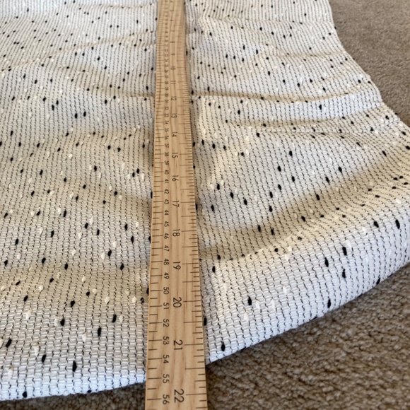 Talbots Women’s 14W Pencil Skirt, black and white confetti - Picture 3 of 8